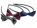 Couture Discount Haarreifen, Haarreif, Kopfschmuck mit Schleife, Zebra (HACC185ges)