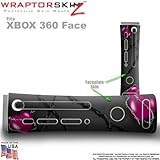 Barbwire Hearts Hot Pink Skin by WraptorSkinz TM fits Original XBOX 360 Factory Faceplates