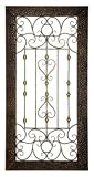 New CBK WALL DECOR EA 1 EMBOSSED TEXTURED FRAME WITH SCROLL AND INSERT BEADED MOTIF ANTIQUE