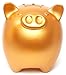 Dreams Coink! Gold Piggy Bank with Savings Sound Effects W121 Ã— H132 Ã— D146 / mm