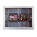 Series 60 Recessed Sliding Glass Door Trophy Cases - Wood Veneer Lighting: With 110V Fluorescent Lighting, Size: 3' H x 6' W