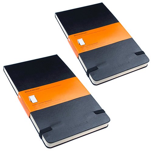 Moleskine Reporter, Large Ruled Notebook 2-Pack