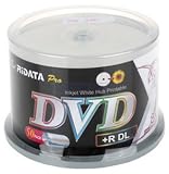 Ridata DVD+R Dual Layer(DL) 8X (Ridata Pro) White Inkjet Hub Printable in 50 cake box (DRD+858-RDPINCB50)