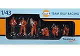 ピットクルー フィギュア チームGulfレーシング (6体) (1/43 True Scale Miniaturesアクセサリー TSM10AC4) TRUE