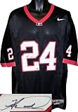 Knowshon Moreno Autographed/Hand Autographed/Hand Signed Georgia Bulldogs Nike Black Jersey- Moreno
