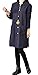 Hole Tide Women's Solid Color V-Neck Cotton & Linen Long Sleeves Blouse Dress