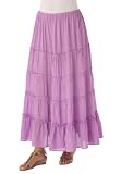 Skirt in fashionable maxi length, solid colors