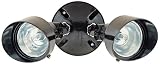 Bronze Finish 12 1/4 Wide Twin Halogen Spot Security Light