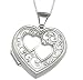 Sterling Silver 17.75X18.00 MM HEART SHAPED LOCKET WITH 18