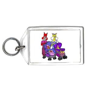 Schlüsselhalter - Walking, Buggy, Baby, Katze, Mutter