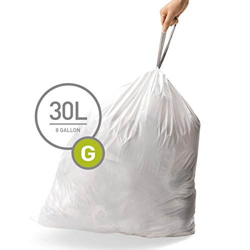 >>>Sale simplehuman Custom Fit Trash Can Liner G 30 L 8 Gal 100Count