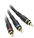 Cables To Go - 27082 - 6ft Velocity Component Video Cable (Blue)
