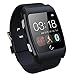 Aberobay Latest Smart Bluetooth 4.0 UX Wristwatch Heart Rate Monitor Can be Used for Sports Pedometer, Sleep Monitoring, Answering Phones, Remote Camera, Intelligent Anti-lost and Other Functions Ranging, is Currently The Most Powerful Smart Watch -Black