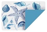 Zak Designs - 5980-590 - Set de Table - Réversible - Bleu Coastline