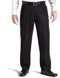 Lee Men's Wrinkle Resistant Relaxed Double Pleat Twill Pant