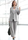 Jessica London Plus Size Double Breasted Pantsuit