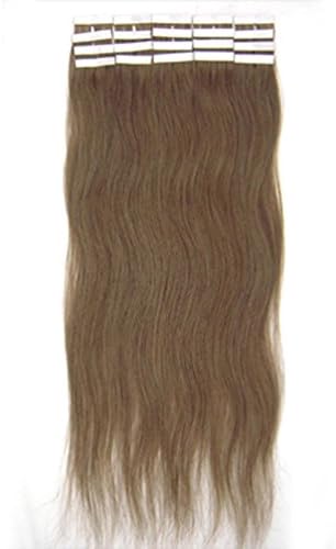 Rise World Hair Fashion Beauty 16 Inch Weave Remy Straight Tape in Human Hair Light Golden Brown