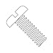 10-32 x 13/16" Machine Screws/Slotted/Pan Head/Nylon/Natural (White) (Carton: 2,500 pcs)