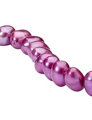 Rosebud Pearl Necklace. Freshwater Cultured PEarls threaded on knotted silk and finished with a 925 sterling silver clasp to create an 18" necklace