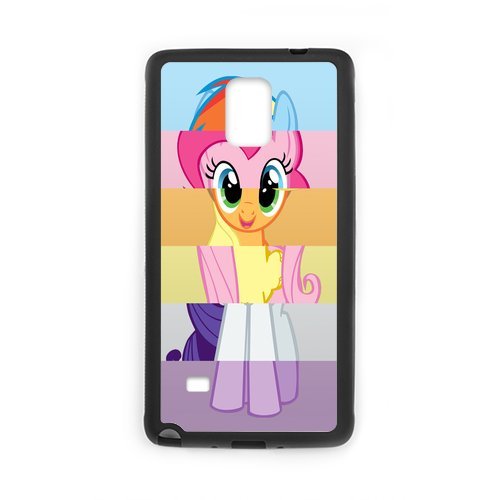 Unique Printing Skin Shell My Little Pony Pattern Phone Case for SamSung Galaxy Note4,TPU+PC Material Diy Cover Case Note4-linda92