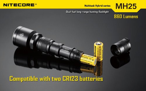 Nitecore MH25 Micro USB Rechargable Flashlight (860 Lumens)