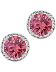 1.80 Ct Round Pink VS2-SI1 Diamond 925 Sterling Silver Stud Earrings