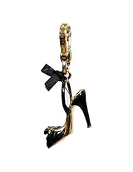Juicy Couture - Evening Shoe (Black Slingback) - Gold Plated Charm