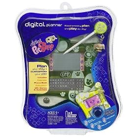 Hasbro Littlest Pet Shop Green Digital Electronic Interactive Planner with Stylus Pen by Hasbro
