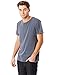Alternative Men's Distressed Heritage Tee, Dark Blue Pigment, Large