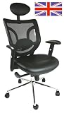 Lindo Fully Adjustable Black Executive Ergonomic Designer Office Chair 20KG ***POPULAR CHAIR-DISCOUNT APPLIED!***