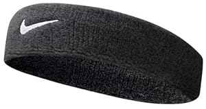 Nike Swoosh Headband (Black/White, Osfm)
