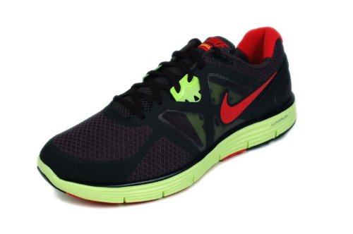 Nike Lunarglide+ 3 Mens Running Shoes Anthracite/Chilling Red-Black-Volt 454164-016-8.5