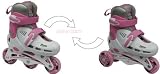 Cyclone White/Pink Kids Recreational Inline/Triskates - Size Jnr8 to Jnr11