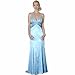 Satin Evening Dress - Prom Dress, Party, Formal Gown by Sean Collection (70170) Turq M
