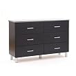 South Shore 3127027 Cosmos Collection Double Dresser, Black/Charcoal