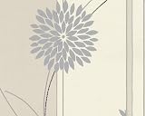 A.S. Cr&eacute;ation 6356-24 Tapete, Blumen, wei&szlig; silber schwarz