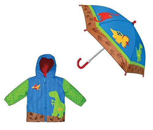 Stephen Joseph Raincoat With Umbrella (4/5, Dinosaur)