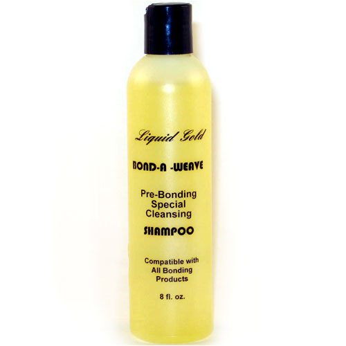 Liquid Gold Brush-on Bonding Adhesive for Cold Fusion Hair Extensions and Braids - Pre-bonding Cleansing Shampoo
