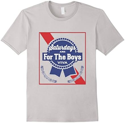 Men's Saturdays Are For The Boys Shirt Blue Medium Silver