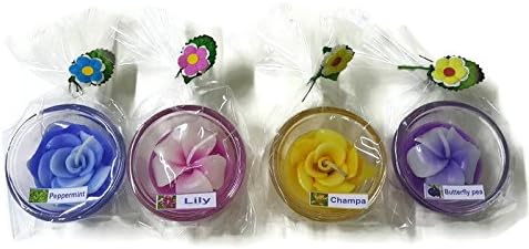 Folwers Scented mixs Mini Bowl Candles 4- Packs, 4 Scented.