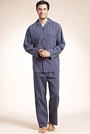 Pure Cotton Long Sleeve Bold Striped Pyjamas