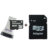 Lexar High Speed 32GB MicroSDHC 32 GB Class 10 C10 Flash Memory Card with U ....