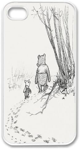 Apple iPhone 5 5G Winnie The Pooh Piglet Friends Design SLIM WHITE Sides Case Cover Skin Mobile Phone Accessory Faceplate Retro Vintage Comes in Case Cartel Packaging