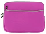 Toshiba Satellite T115-S1100 11.6-Inch Netbook Sleeve Case - (Invisible Zipper Dual-Pocket Magenta)