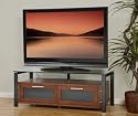 Plateau - DECOR-50-W-B - 50 inch Glass Top TV Stand in Walnut Finish