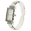 Geneva Platinum Ornate Ladies Cuff Watch