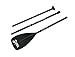 Stand Up Paddle - 3-Piece Adjustable SUP Paddle. Super Paddles - Alloy Series Sport - Aluminum Shaft, Nylon Blade