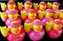 One Dozen (12) "I Love You" Rubber Ducky Party Favors
