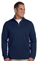 Ashworth Men's French Terry Half-Zip Pullover - NAVY - L
