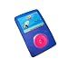 Blue Silicone Skin Case Cover for SanDisk Sansa Fuze 2gb, 4gb & 8gb + Belt Clip, Lanyard & Screen Protector